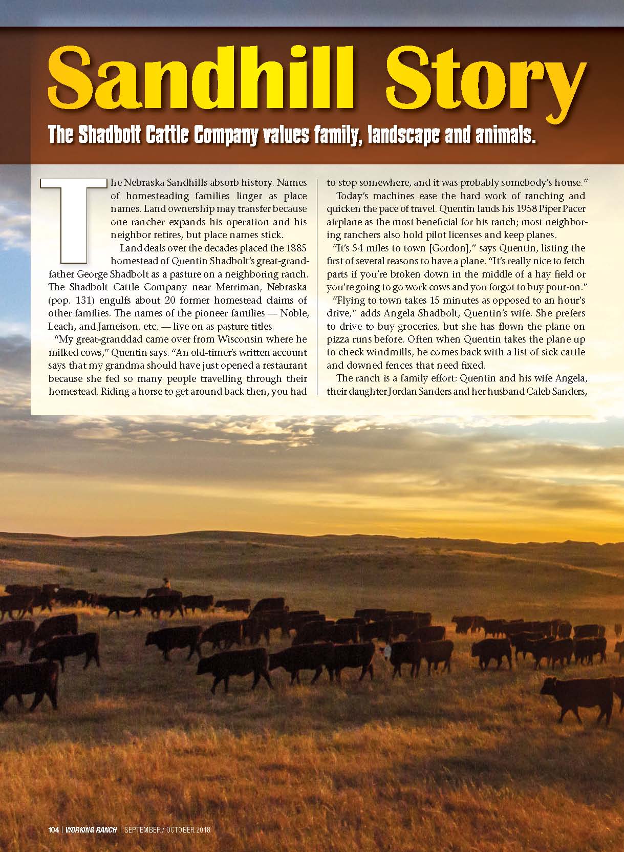 Working Ranch: Sandhill Story