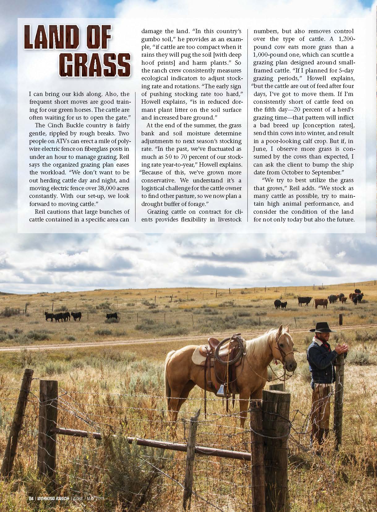 Working Ranch: Living in the Land of Grass